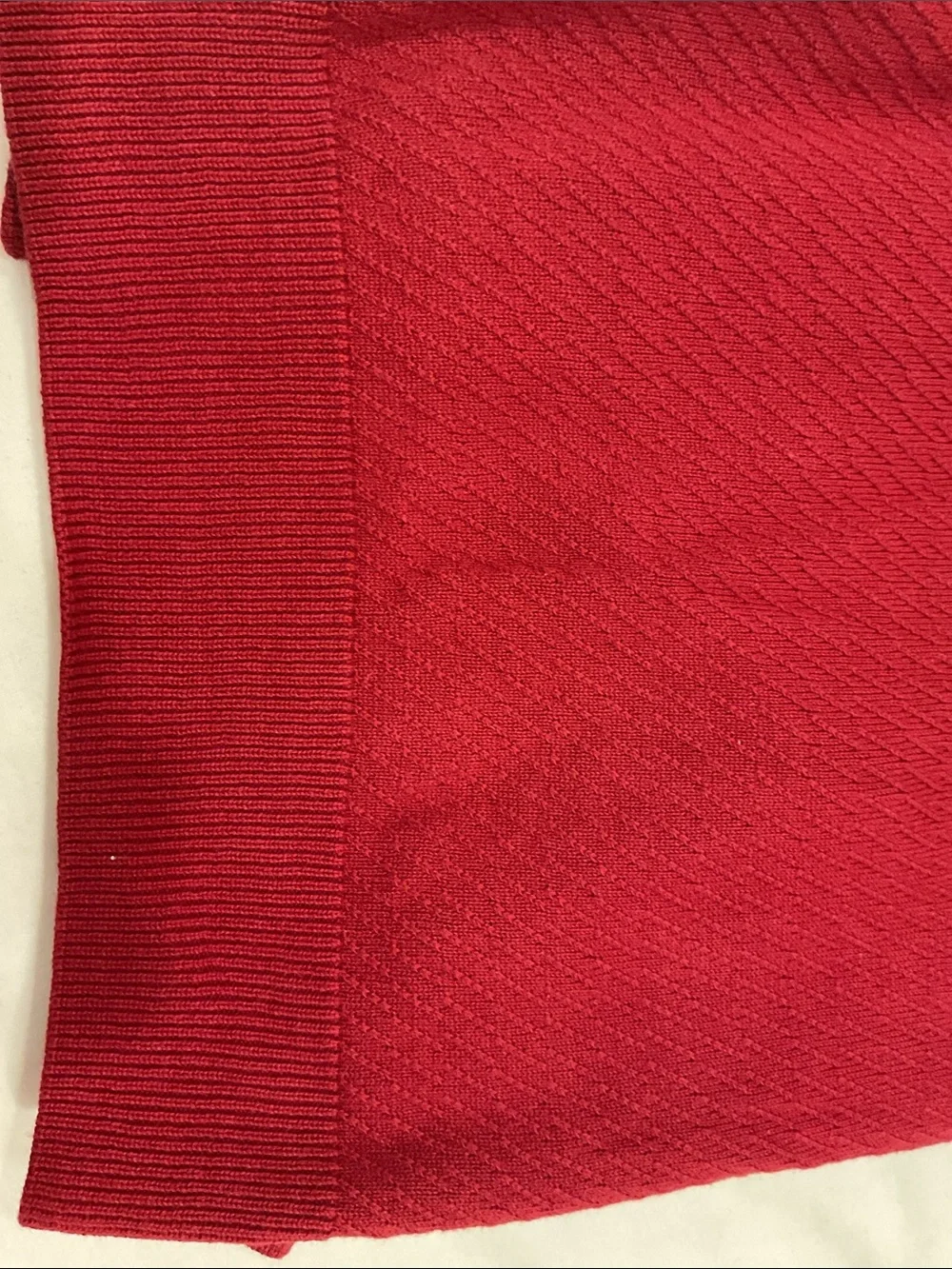Alan Flusser Red V-Neck Sweater Vest